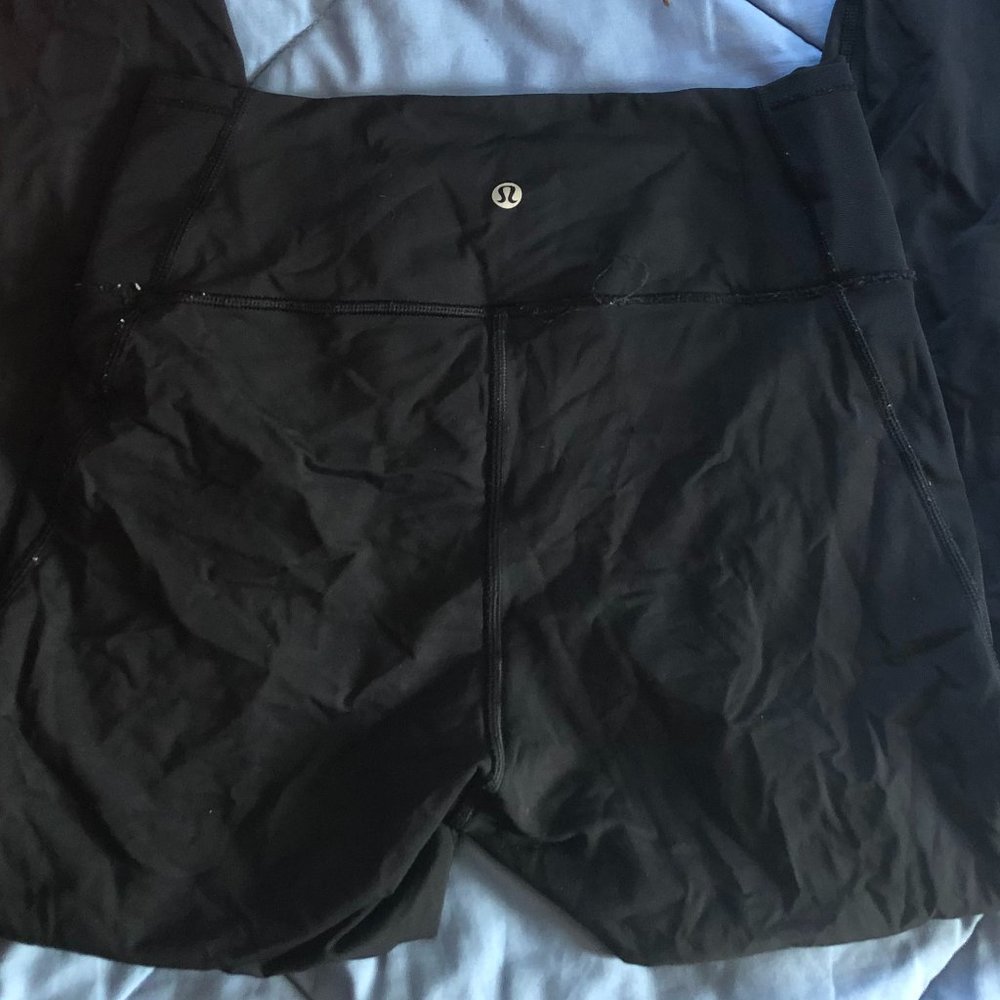 HIGH WAIST LULULEMON MESH DESIGN LEGGINGS